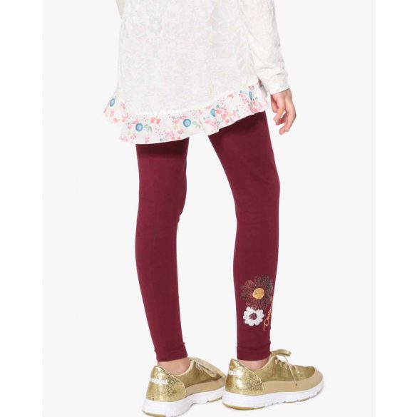 Desigual bordó flitteres lányka legging 13-14 éves korosztályra
