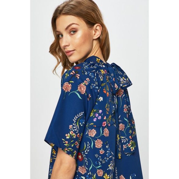 Desigual ruha kék virágos Vest Florence(38)