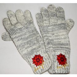 Desigual női kötött szürke kesztyű Gloves Electra