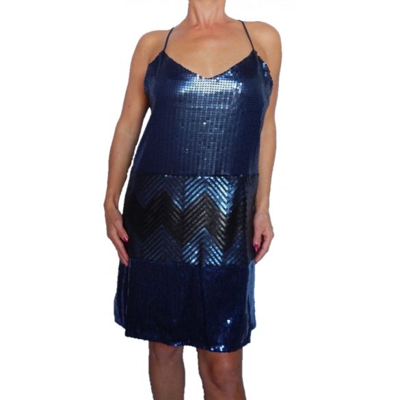 Desigual kék női flitteres party ruha Vest Rupit